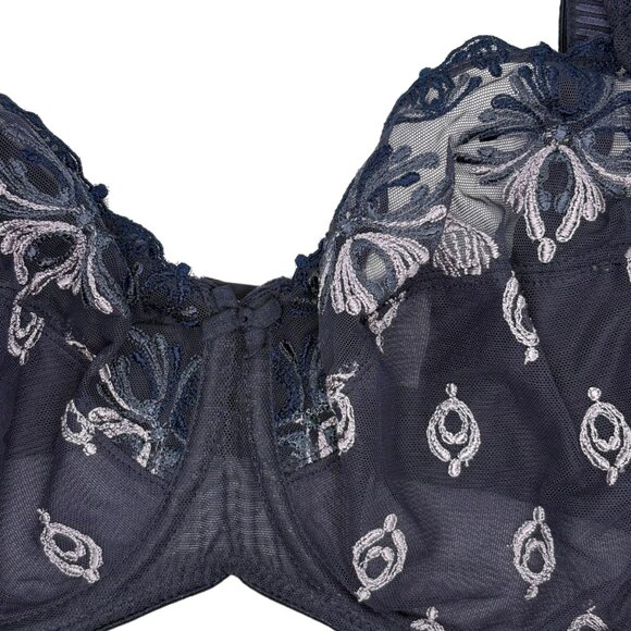Chantelle C26010 Champs Elysees Full Cup Bra in Navy 34DDDD Navy - Picture 4 of 5